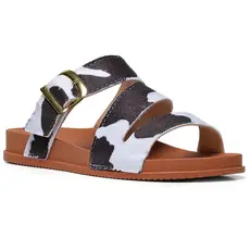 Sandália Feminina Casual Leve Elegante Ajustável Macio Confortável Resistente Animal Print Tendência