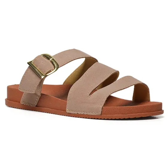 Sandália Feminina Papete Casual Elegante Ajustável Leve Confortável Resistente Tendência