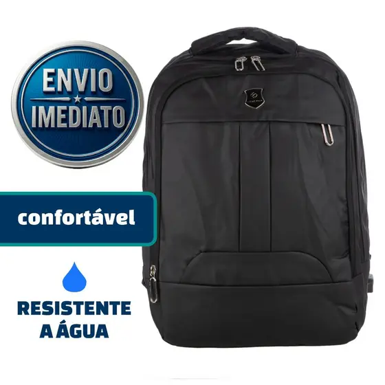 Mochila Notebook 15.6 USB Impermeável Grande Executiva Masculina Trabalho Faculdade Viagem