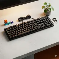 Teclado USB C/ Fio Computador PC Notebook Macio Confortável