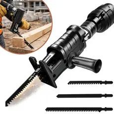 Kit Serra Adaptador De Serra Tico-Tico Elétrica Para Furadeira e Parafusadeira Ferramenta de Corte p/Madeira