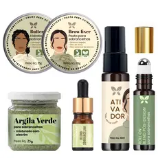 Kit Crescimento de Sobrancelhas - Restauração e Design Perfeito Linha Profissional Studio de Beleza