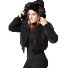 Jaqueta Feminina Puffer Casaco Bobojaco Bomber Cropped