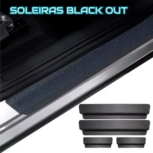Soleiras Black Out 4 Peças Hyundai Hb20