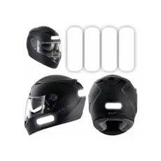 Kit Adesivo Refletivo Capacete Moto Bicicleta Skate - Branco