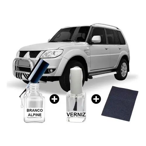 Tinta Tira Risco Automotiva Pajero Tr4 Alpino Branco