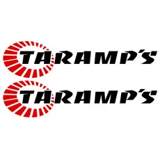 2 Adesivo Taramps Pequeno Som Carro 26cm X 6,2cm - Preto