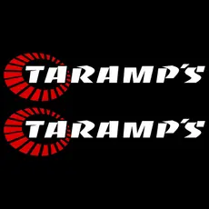2 Adesivo Taramps Pequeno Som Carro 26cm X 6,2cm - Branco