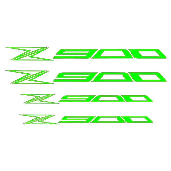 Adesivo Premium De Roda Moto Interno Kawasaki Z900 - Verde