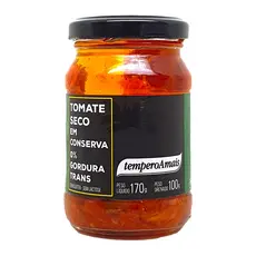 Pote Tomate Seco em Conserva  170g Importado Sabor e Qualidade Tempero A mais Cozinha/Churrasco