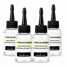 kit 4 Óleo Lubrificante Para Máquinas De Cortar Cabelo