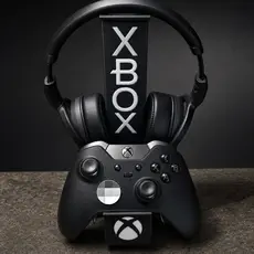 Suporte para Fone de Ouvido Headset HeadPhone e Controle Xbox PS5 - Organizador Videogame Porta Controle Suporte de Mesa