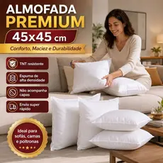 Kit 3 Enchimento Almofada Espuma Almofada Sofá Decorativas Grandes Para Cadeiras 45x45CM
