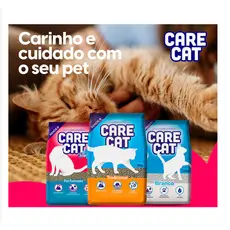 Areia Higiênica Para Gato CareCat 10kg Tradicional/ Perfumada/ Tradicional Fina