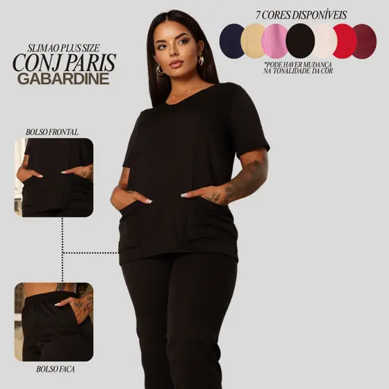 Pijama Médico Enfermeiro Calça e Blusa  Cirúrgico Scrub Gabardine  Médica Profissional  PH
