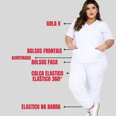 Pijama Enfermagem Conjunto Hospitalar Scrub Jogger Gg Sj