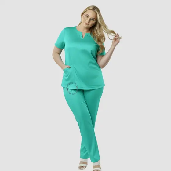 Scrub Oxford Feminino Blusa E Calça Avulsa Plus Size Uniforme Babá Domestica -israel