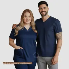 Camisa Scrub-pijama Cirúrgico Gabardine Cuidadora G1-grécia