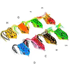 Novo Estilo De Isca Falsa De Sapo Macia Preta De Pesca