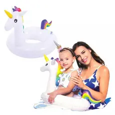 Boia Unicórnio Infantil Inflável P/ Piscina 4 A 8 Anos 70x48