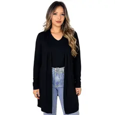 Casaco Feminino Cardigan de Viscose Manga Longa Inverno Casual Elegante Confortável