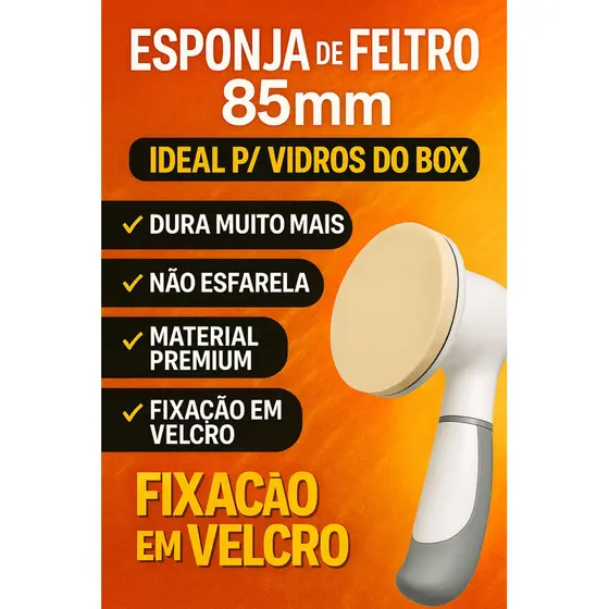 Refil Compatível para Escova Elétrica de Limpeza – Ideal para Box e Vidro