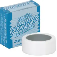 Fita Veda Rosca Branca  18mmx0,5mm Polyfita Tefon
