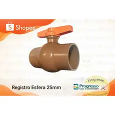 Registro Esfera Soldável PVC Viqua 25mm 3/4 – Água Fria