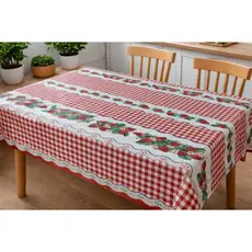 Toalha Térmica Impermeável Mesa Estampa Morango Proteção Contra Calor e Líquidos Decorativa Cozinha