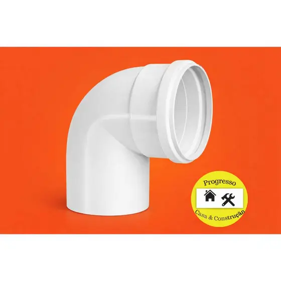 Cotovelo Esgoto 100mm PVC Branco – Durável e Fácil Instalação