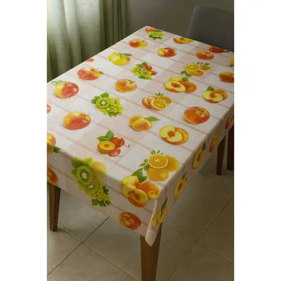 Toalha de Mesa Térmica Impermeável Estampa Frutas – Fácil de Limpar