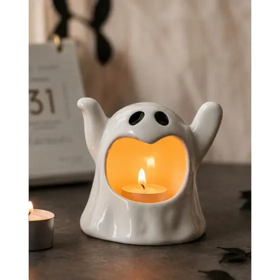 Porta velas, porta velas artesanal fantasminha