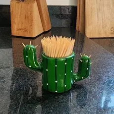 Porta-Palitos de Dente Artesanal Decorativo | Organizador Criativo e Charmoso