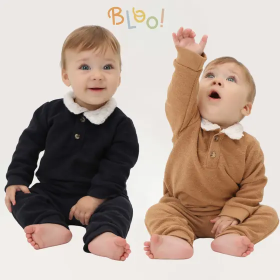 Kit 2 Conjuntos Infantis Inverno Bebê Roupa De Frio Soft Confortável