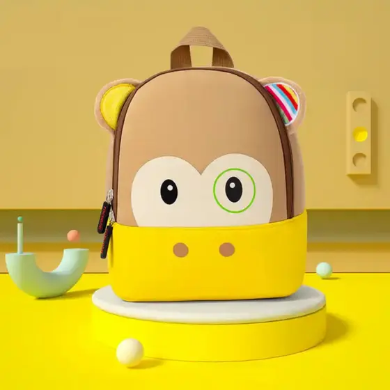 Mochila Infantil Animais Baby Zoo Menino e Menina Escolar Creche Passeio