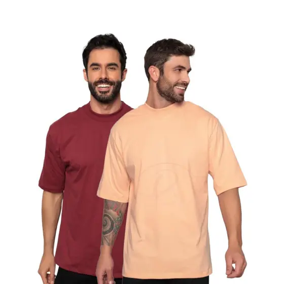 Camiseta Oversized Gola Alta Premium