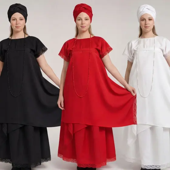 Roupa de Ração Feminino Adulto *4 PEÇAS* ou Separado Umbanda Candomblé | FULL Entrega Rápida