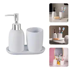Kit Banheiro Lavabo Londres 3 peças em Cerâmica - Lyor