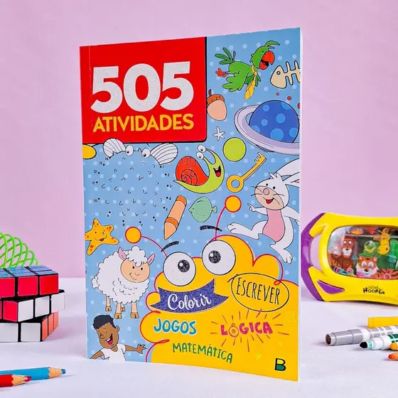 Livro 505 Atividades e Desenhos Infantis | Jogos Divertidos e Educacionais