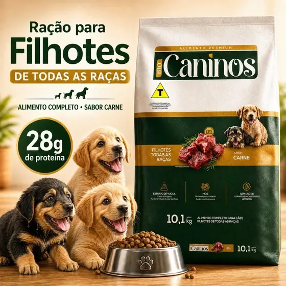 Ração Para Cachorro Filhote 10,1kg Todas As Raças