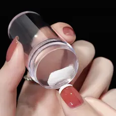 Carimbo De Unha Silicone Transparente Nailart Para Francesinha