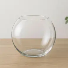 Vaso Aquário Redondo de Vidro 1L Para Decoração Terrário Plantas