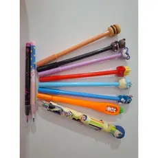 Kit canetas fofas - 7 canetas divertidas - 1 caneta 8 cores - 2 lapiseira troca ponta. kit canetas fofas sortidas