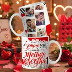 kit 2 Canecas Dia dos Namorados 325ml personalizada com foto em alta resolução sublimação. kit 2 canecas personalizadas.