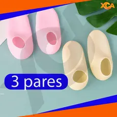 Meias de Gel Hidratante Silicone Cuidado dos Pés Anti-Rachaduras Calcanhar Suave e Macio