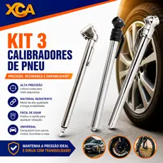 Calibrador Pneus Carro Moto Bike Medidor Pressão Ar Portátil 10-120 PSI