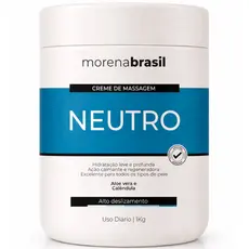 Creme de Massagem Neutro Profissional 1kg - Alto Deslizamento