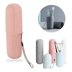 Estojo Porta Escova e Pasta Dental Plástico Multiuso para Viagem Viagem Bolsa Escola