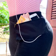 Pochete Anti-furto Doleira Porta Documentos Passaporte Celular Para Carnaval Festas Shows