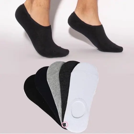 Kit 3 Pares Meia Soquete Invisível Sapatilha Unissex